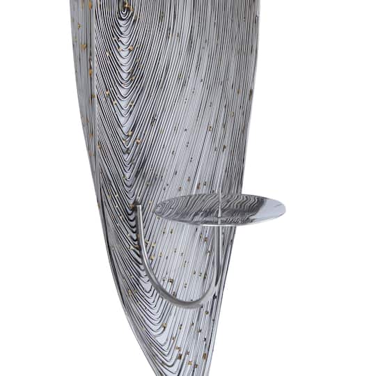 CosmoLiving by Cosmopolitan 23" Silver Contemporary Wall Sconce